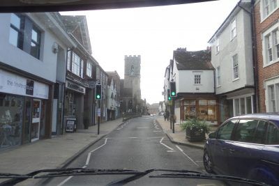 Lot of shops but nowhere for a Bertie to park!