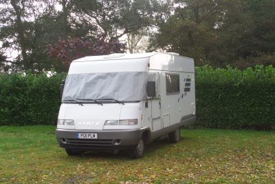 Bertie is parked up at Keeler's Meadow CS at Sutton near Stalham in Norfolk.