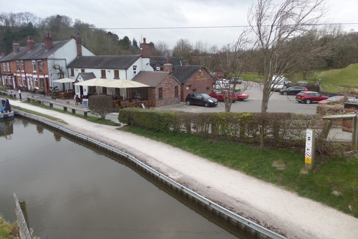 The Hollybush Inn at Denford near Cheddleton beside the Caldon Canal