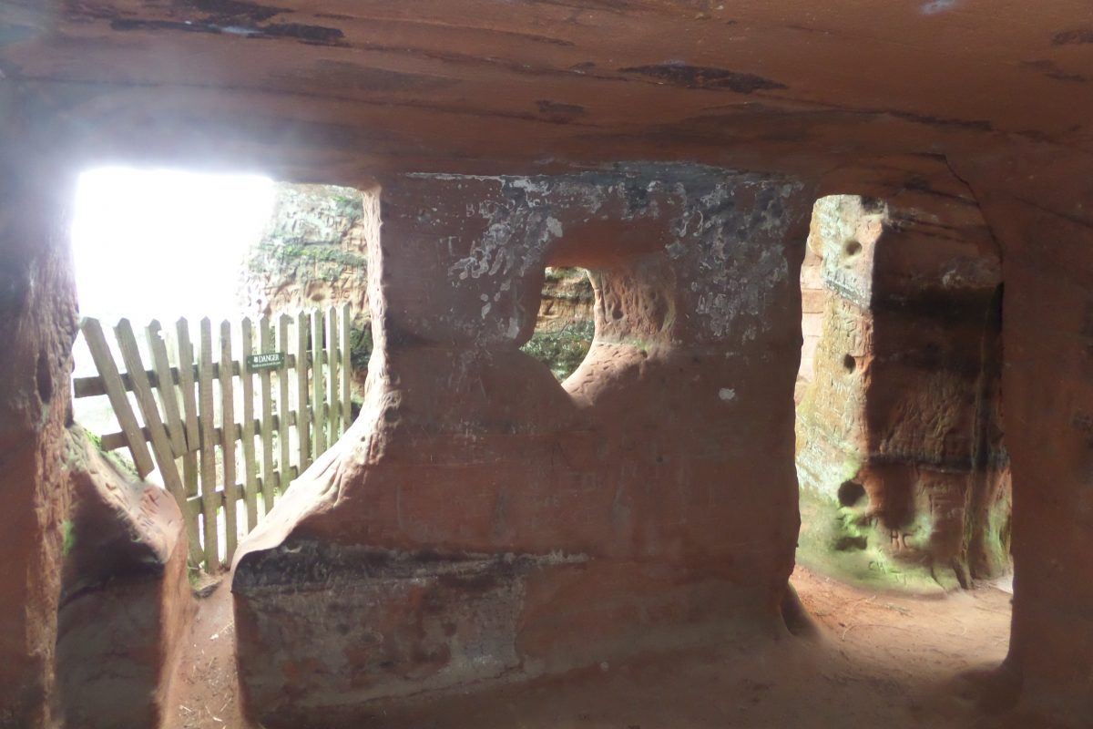One of the unrestored cave houses at Holy Austin Rock in Kinver