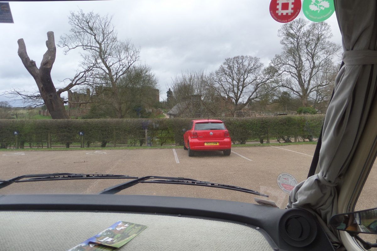 Castle view from the car park