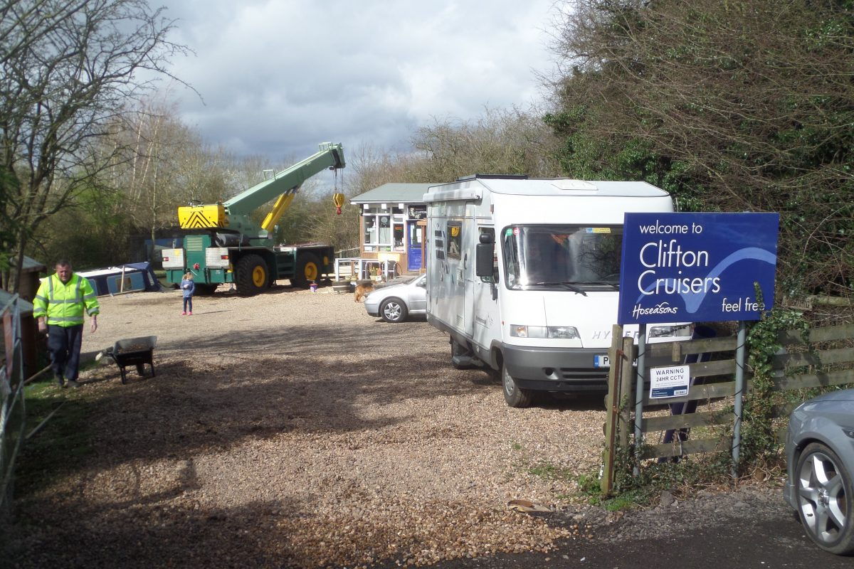 Bertie parked up at Clifton Cruisers near Rugby.