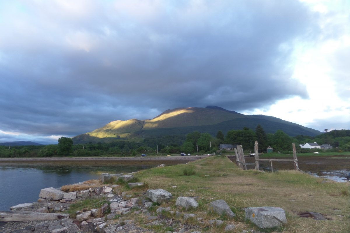 Taynuilt from the Bonawe Furnace Pier