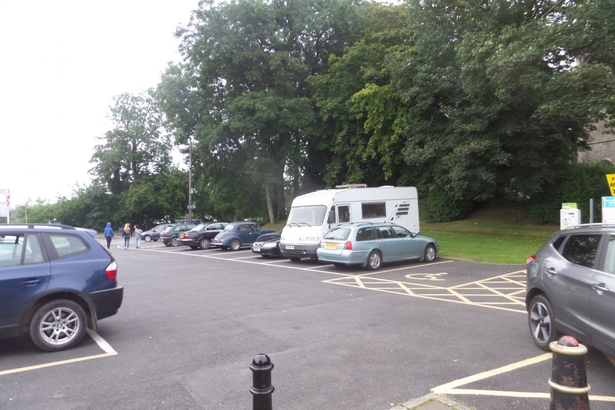 Bertie parked up for the night in Holsworthy Manor Car Park