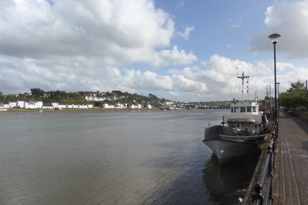 River Torridge at Bideford at the Riverbank Car Park where we spent two nights