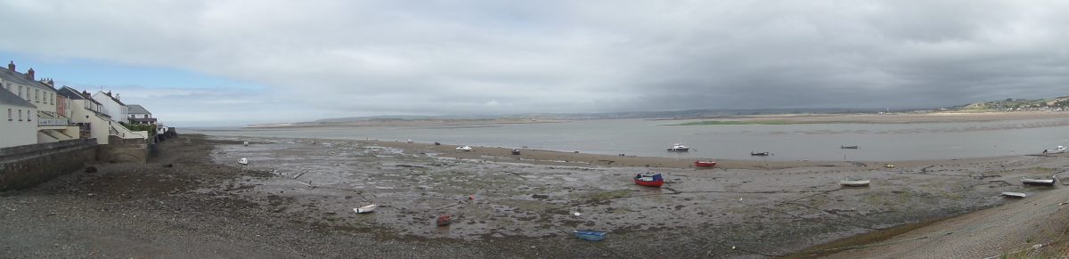 Panorama of the Taw and Torridge Estuary as see nfrom our parking spot in Appledore Car Park