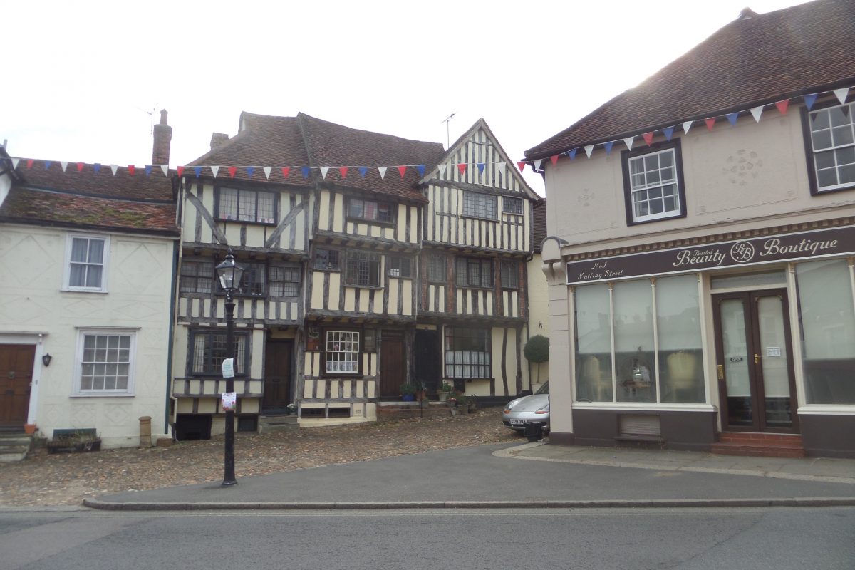 Old house behind Thaxted Guildhall