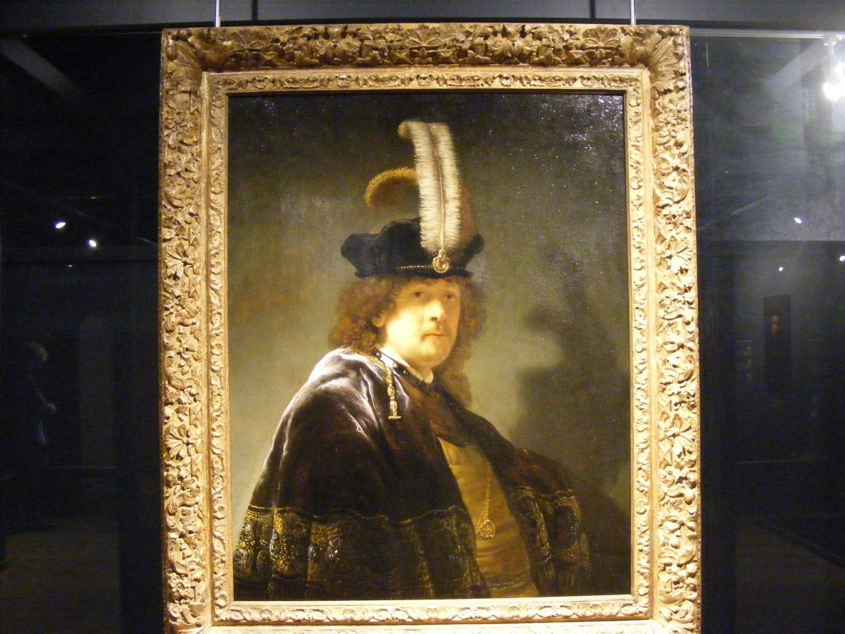 This Rembrant has been owned by the Nation Trust for many years but hos only recently been recognised as a genuine Rembrant painting and is now on display at Buckland Abbey.