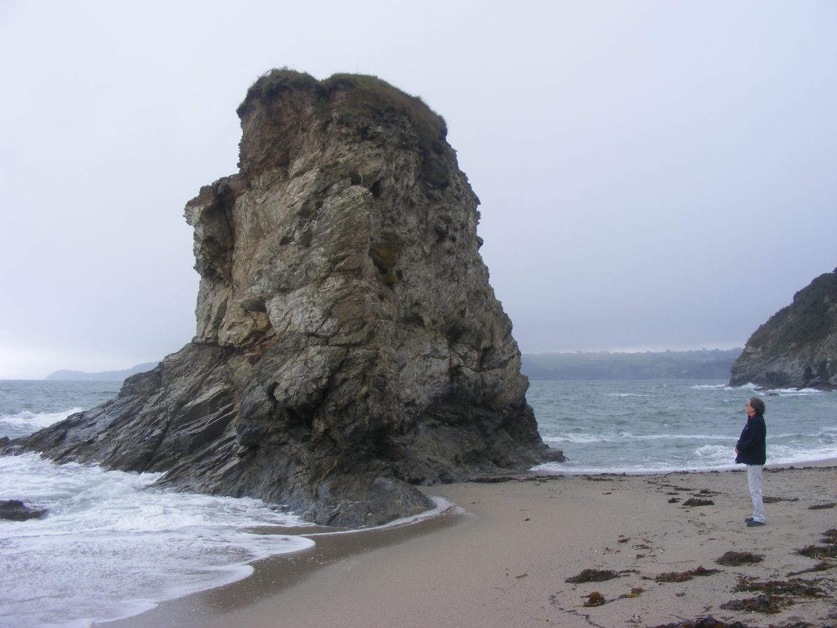 The stack on Carlyon Beach