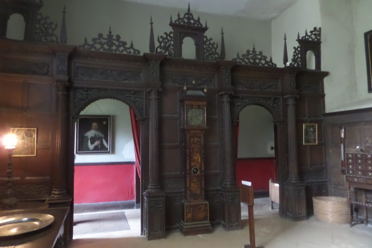 The screen at the lower end of the Great Hall at Chastleton House