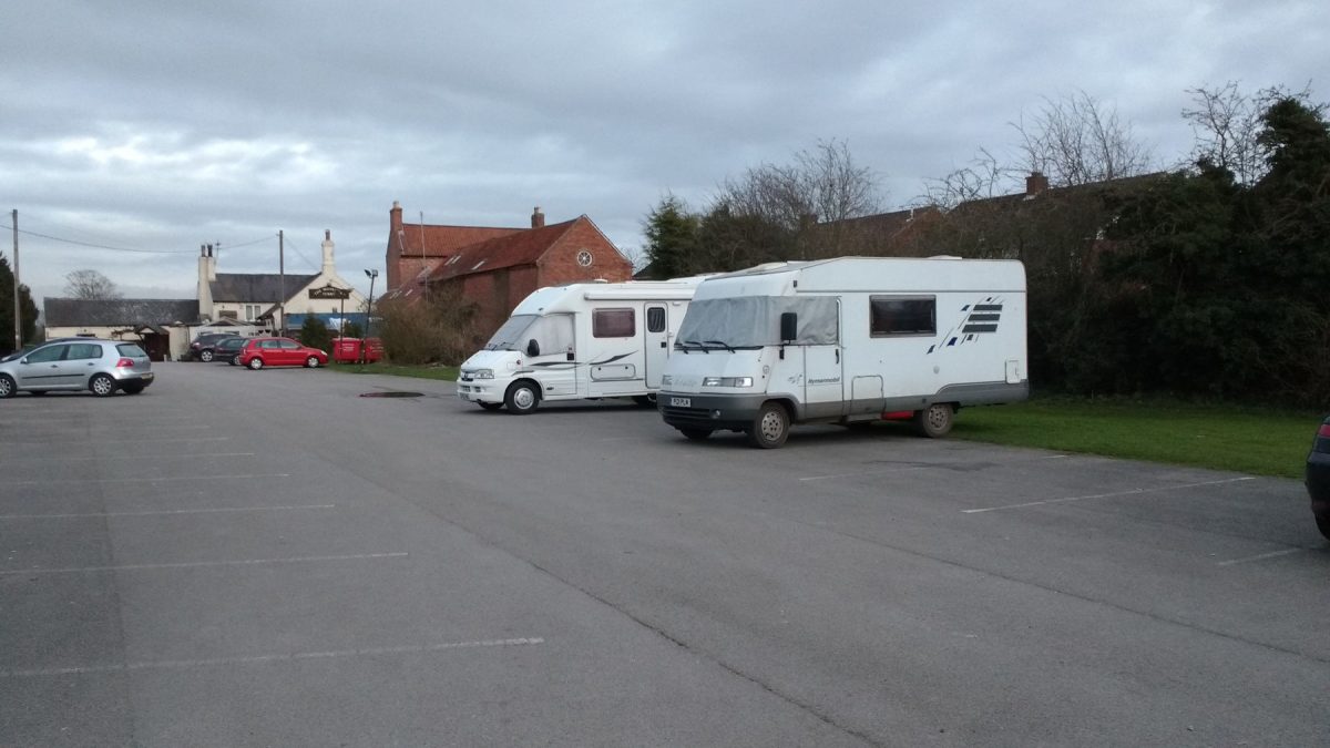 Parked at The Muskham Ferry