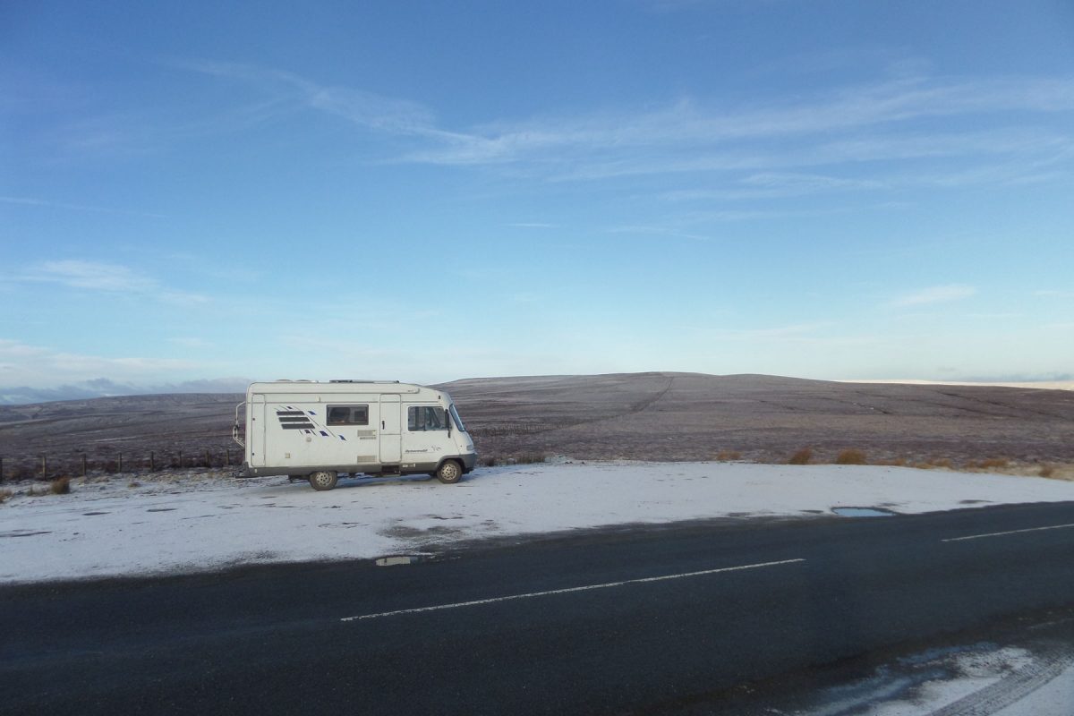 Breakfast Stop on the pass between Teesdale and Weardale