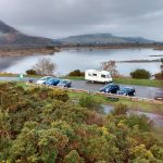 The Mound Car Park from the A9 bridge