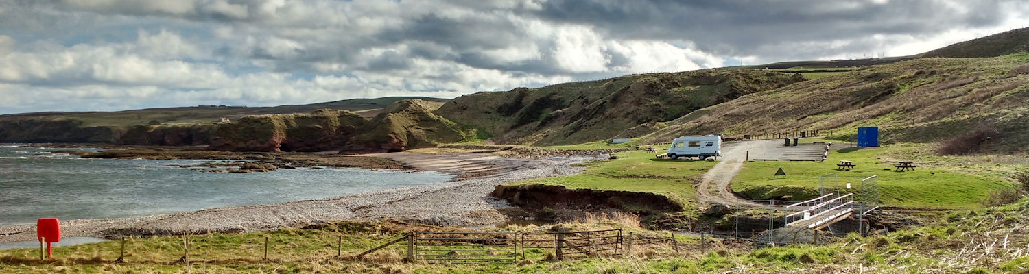 Wildcamping at New Aberdour Beach